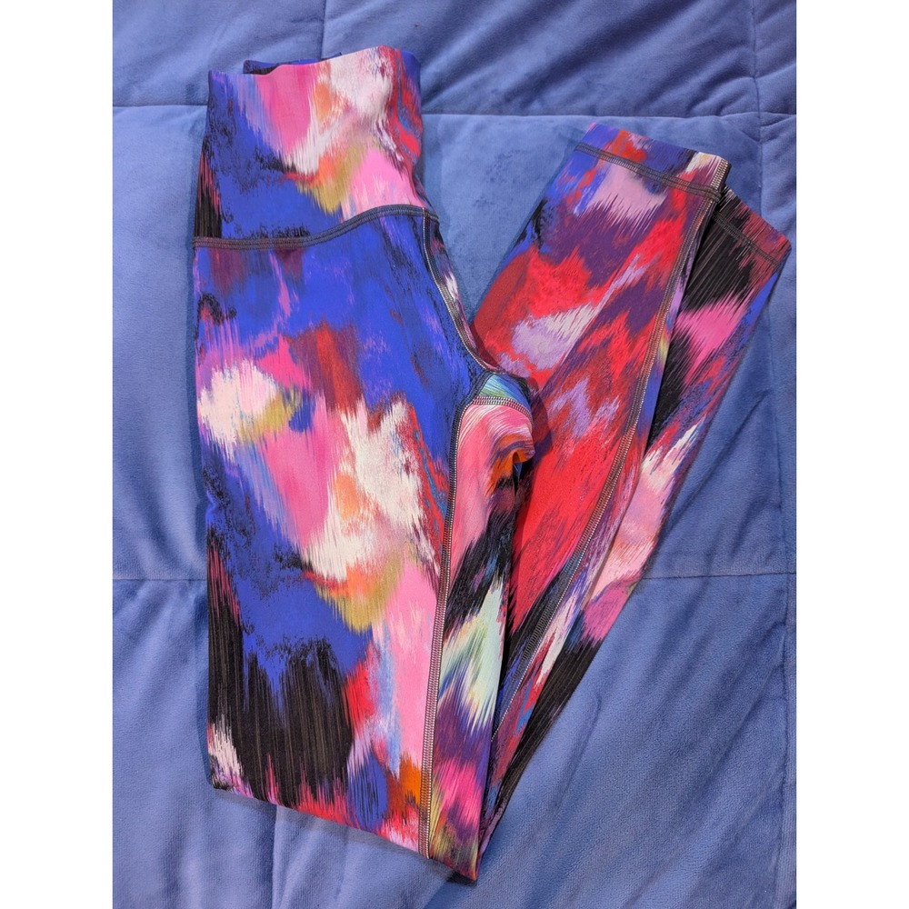 Lululemon Wunder Under Leggings Womens‎ 4 Digital Current Pink Multi High Rise